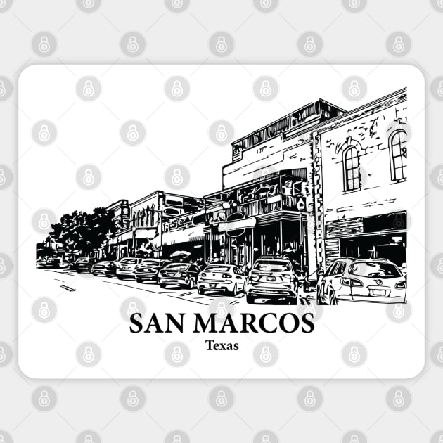 San Marcos - Texas Magnet by Lakeric